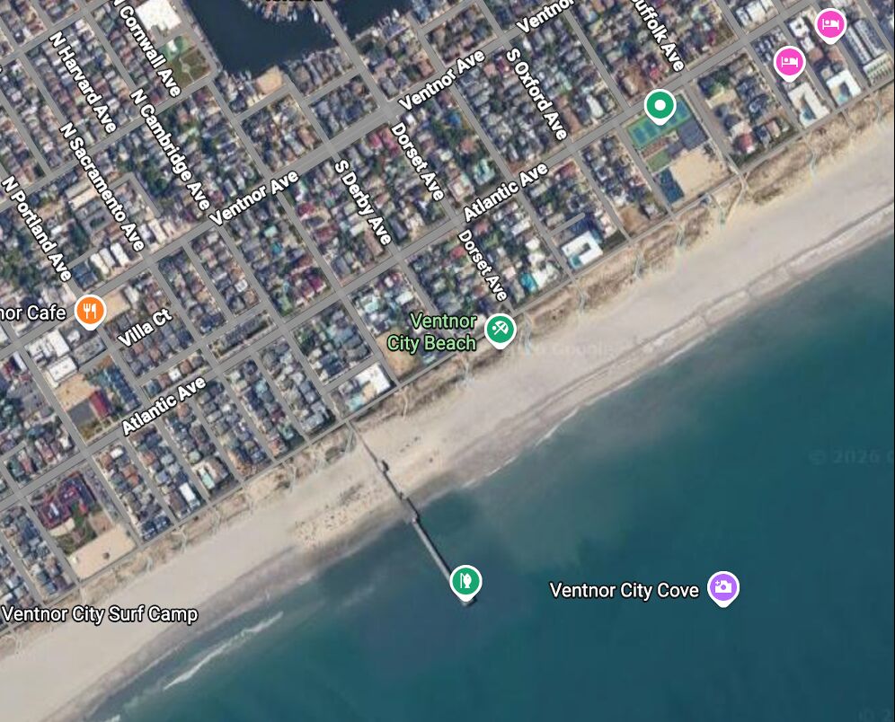 Wider Ventnor coastline aerial